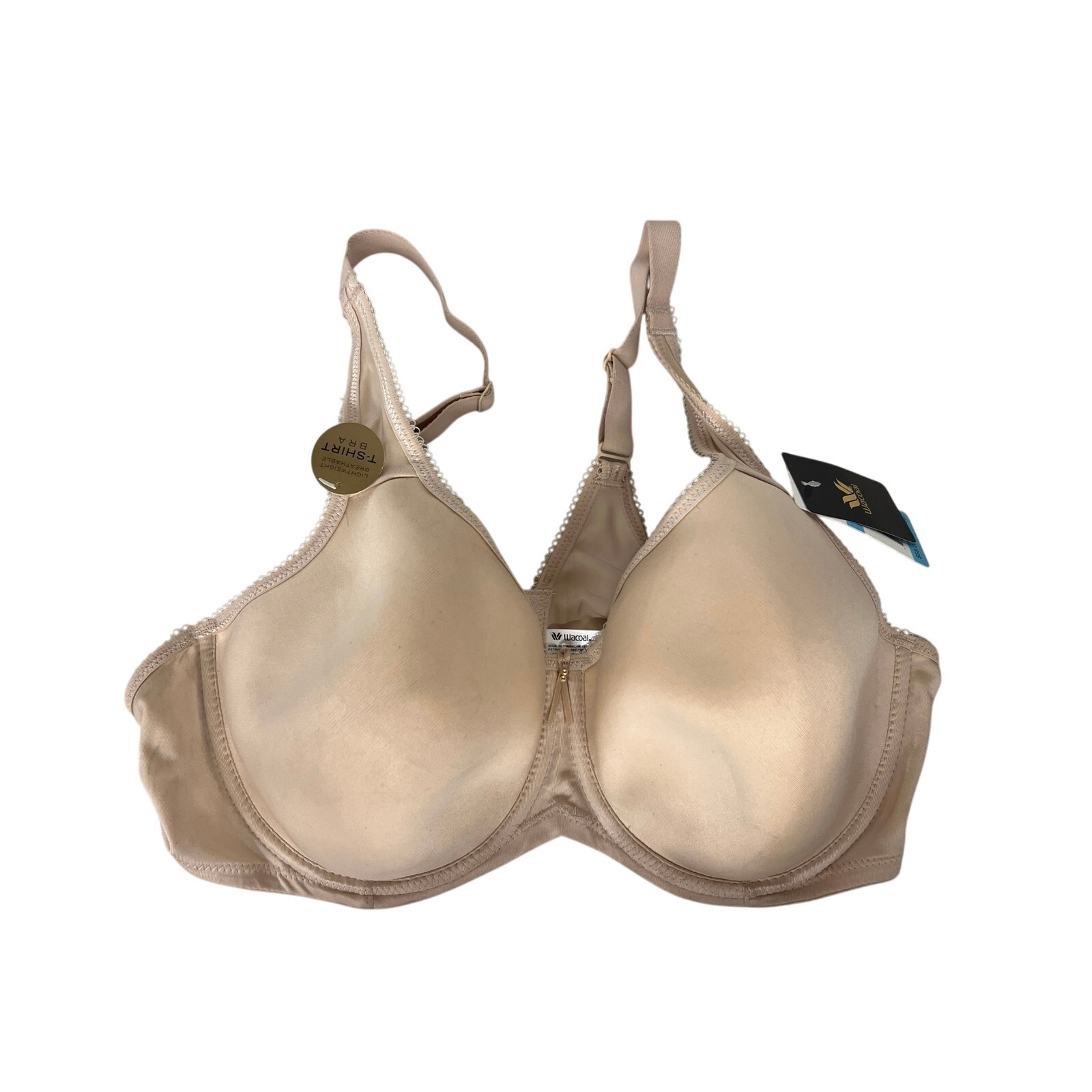 New 46ddd Nwt Wacoal 853192 Basic Beauty Spacer Underwire T-Shirt Bra Nude Brown